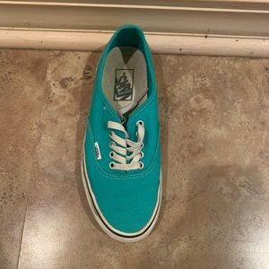 Size 8.5 Turquoise Vans